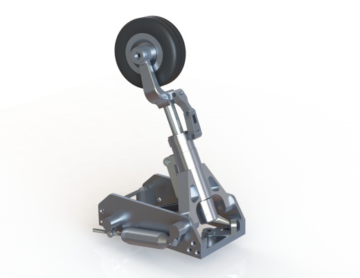 F16战斗机起落架简易模型3D图纸 STEP X_B格式缩略图